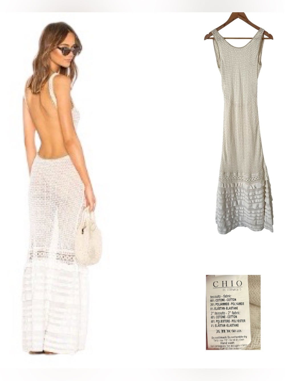 Chio Knit Tube Backless Dress